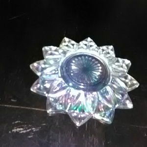 Carnival glass of wine color